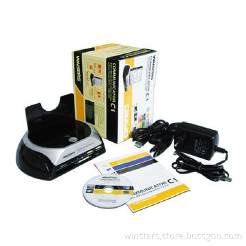 USB SATA Docking Station with Card-reader and Hub Function